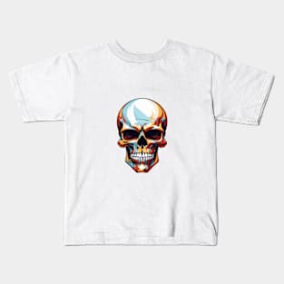 Colourful Skull in Vector Style Kids T-Shirt